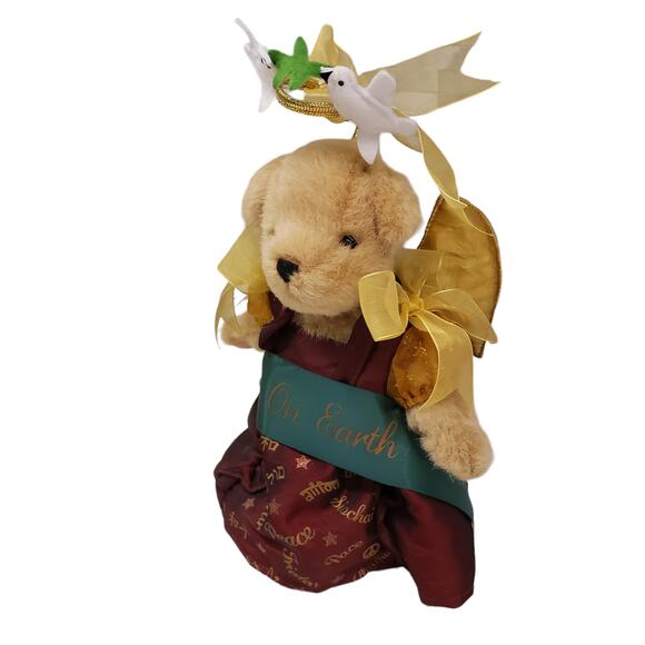 Vintage Muffy VanderBear Peace on Earth Italian Renaissance Angel 2009 w Stand - Picture 3 of 12